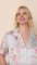 The Cat's Pajamas Women's Morning in Kyoto Silk Short Sleeve Pajama Set