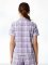 Boxercraft Women's Carnegie Lavender Plaid Boxy Flannel Short Sleeve Shirt