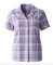 Boxercraft Women's Carnegie Lavender Plaid Boxy Flannel Short Sleeve Shirt