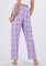 Boxercraft Women's Haley Carnegie Lavender Plaid Flannel Pajama Pant
