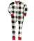 Lazy One Adult Unisex Plaid Tailgate FlapJack in Black and White