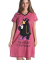 Lazy One Bear In The Mornings V-Neck Nightshirt in Pink