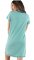 Lazy One Booked Tonight V-Neck Cotton Nightshirt in Green