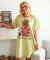 Lazy One Dam Tired Beaver Cotton Nightshirt in Margarita Green