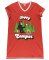 Lazy One Happy Camper V-Neck Cotton Nightshirt in Red