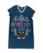 Lazy One Na'moose Stay V-Neck Cotton Nightshirt in Blue