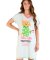 Lazy One Pawsitively Tired V-Neck Cotton Nightshirt in Mint