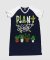Lazy One Plant Lady V-Neck Cotton Nightshirt in Blueberry Blue and White