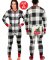 Lazy One Adult Unisex Plaid Tailgate FlapJack in Black and White