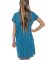 Lazy One Tuned Out V-Neck Cotton Nightshirt in Blue