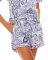 The Lazy Poet Women's Nina Persian Blue Cotton Short Set