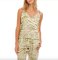 The Lazy Poet Women's Amelie Olive Zebra Linen Pajama Lounge Set