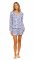 The Lazy Poet Women's Vera Ecru Seashells By The Shore Long Sleeve Linen Short Set