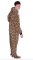 Big Feet Pajamas Adult Leopard Plush Hooded One Piece Footy