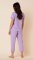 The Cat's Pajamas Women's Lilac Pima Knit Cotton Capri Pajama Set