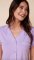 The Cat's Pajamas Women's Lilac Pima Knit Cotton Capri Pajama Set