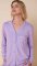 The Cat's Pajamas Women's Lilac Pima Knit Cotton Classic Pajama Set