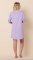 The Cat's Pajamas Women's Lilac Pima Knit Cotton Long Sleeve Sleepshirt