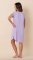 The Cat's Pajamas Women's Lilac Pima Knit Cotton Short Sleeve Sleepshirt