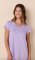 The Cat's Pajamas Women's Lilac Pima Knit Cotton Short Sleeve Sleepshirt