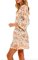 The Lazy Poet Women's Lola Peach Jungle Lush Linen Kimono Robe