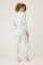 PJ Salvage Ma Cherie Classic Flannel Pajama Set in Light Mint