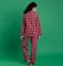Mahogany Women's Red/Black Plaid Classic Flannel Pajama Set