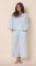 The Cat's Pajamas Women's Mariposa Organic Pima Cotton Wide Leg Pajama Set in Mist