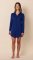 The Cat's Pajamas Women's Marine Blue Pima Knit Cotton Classic Nightshirt