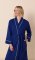 The Cat's Pajamas Women's Marine Blue Pima Knit Cotton Kimono  Robe