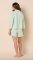 The Cat's Pajamas Women's Mariposa Organic Cotton Long Sleeve Short Set in Celadon