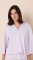 The Cat's Pajamas Women's Mariposa Organic Pima Cotton Wide Leg Pajama Set in Lilac