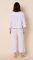 The Cat's Pajamas Women's Mariposa Organic Pima Cotton Wide Leg Pajama Set in Lilac