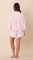 The Cat's Pajamas Women's Mariposa Organic Pima Cotton Long Sleeve Short Set in Pink