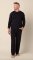 The Cat's Pajamas Men's Classic Pima Knit Cotton Pullover Lounge Set in Midnight