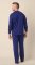 The Cat's Pajamas Men's Pima Knit Cotton Pullover Lounge Set in New Navy