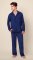 The Cat's Pajamas Men's Classic Pima Knit Cotton Pajama Set in New Navy