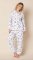 The Cat's Pajamas Women's Merry Medley Flannel Classic Pajama Set