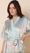 The Cat's Pajamas Women's Moonlit Garden Silk Kimono Robe