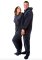 Big Feet Pajamas Adult Navy Plush Hooded One Piece Footy
