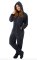 Big Feet Pajamas Adult Navy Plush Hooded One Piece Footy