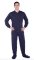 Big Feet Pajamas Adult Navy Blue Jersey Knit One Piece Footy