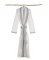 Barefoot Dreams® CozyChic®  Contrast Trim Robe in White with Ocean