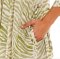 The Lazy Poet Women's Lola Olive Zebra Linen Kimono Robe
