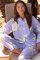 The Cat's Pajamas Women's Orla Luxe Pima Cotton Classic Pajama Set in Lavender