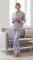Karen Mabon Paris Organic Cotton Classic Pajama Set in Lilac