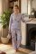 Karen Mabon Paris Organic Cotton Classic Pajama Set in Lilac