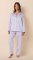 The Cat's Pajamas Women's Periwinkle Classic Luxe Pima Pajama Set