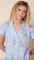 The Cat's Pajamas Women's Petals Over Paris Pima Knit Cotton Capri Pajama Set
