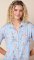 The Cat's Pajamas Women's Petals Over Paris Pima Knit Cotton Classic Nightshirt